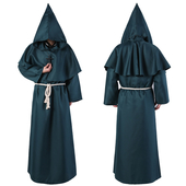 adults priest robe green