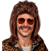 Mullet and Moustache - Brown