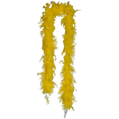 80g Feather Boa - Yellow