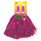 Pink pom poms
