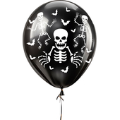 Skeleton Balloons - 10 pk