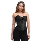 Ladies Deluxe Corset-Black