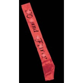 30 And Flirty Flashing Sash - Red