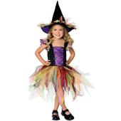 Glitter Witch Little Girl's Fancy Dress