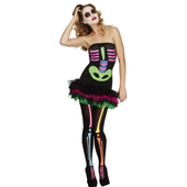 Fever Neon Ladies Skeleton Costume