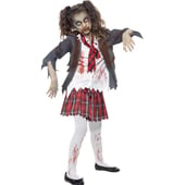 Childs School Girl Zombie Costume