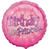 Birthday Princess Balloon 18"