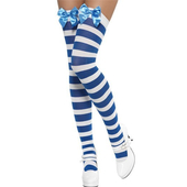 Striped Stockings With Bow