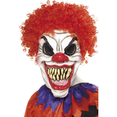 Evil Clown Mask With Hair