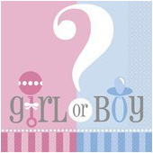 Gender Reveal Lunch Napkins - 20 Pack
