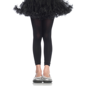 Childrens Black Footless Tights.
