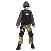 skull soldier costume - kids