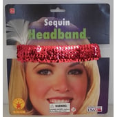 Sequin Headband - Red