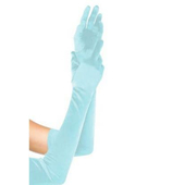 Long satin gloves