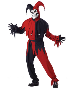 Evil Jester fancy dress costume