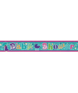 Baby Shower Holographic Foil Banner