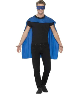 blue cape & eyemask