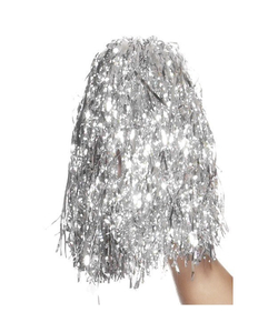 Silver Pom Poms