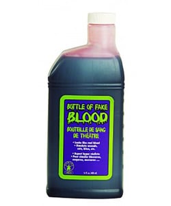 bottle of blood