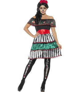 Day of the Dead Senorita Doll Costume - plus size