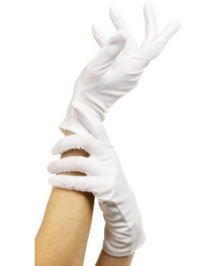 Short White Gloves