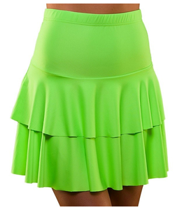 80's Neon Ra Ra Skirt - Green