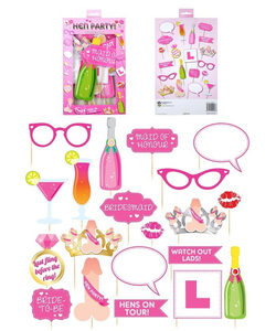 Hen Party Photo Props - 20 Pack
