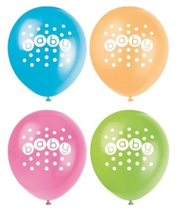 Baby Shower Latex Balloons