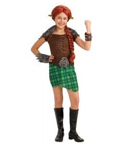 kids princess fiona warrior costume