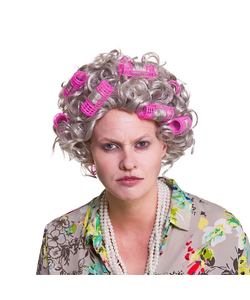 Granny Wig With Rollers