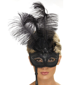 Baroque Fantasy Mask - Black