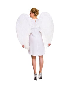 Giant White Feather Angel Wings