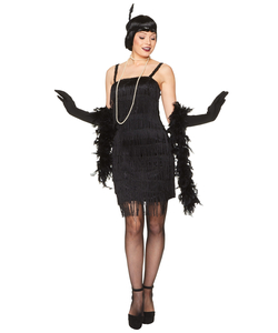 Flapper Costume in Black