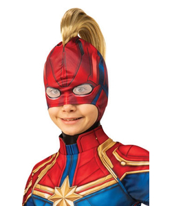Captain Marvel Headpiece With Hair