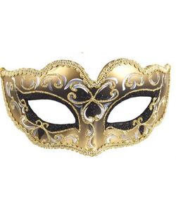 Glitter Eye Mask - Gold/Black