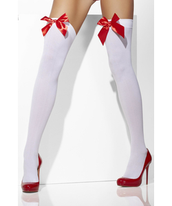 White Stockings With Red Bow