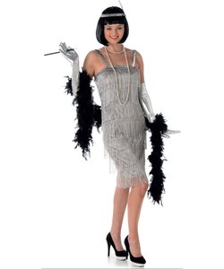 silver flapper costume