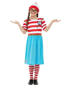 Where's Wally?Deluxe Wenda Costume - Kid's