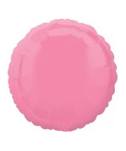 Round Bubble Gum Pink Foil Balloon - 17"
