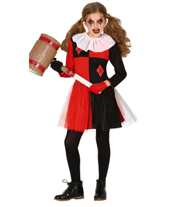 Harlequin Girl Costume - Tween