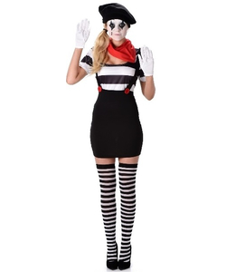 Mime Girl Costume
