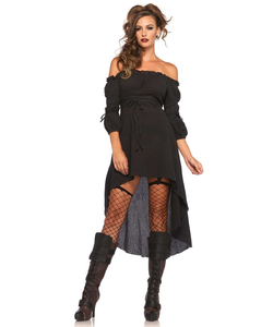 Gauze High Low Peasant Dress