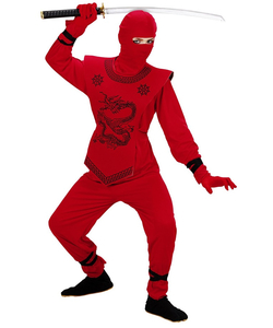 Red Ninja Costume - Tween
