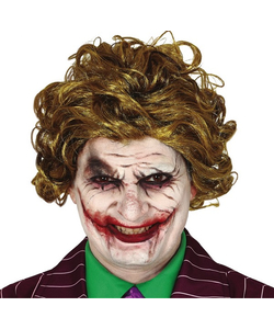 Sinister Smiling Clown Wig