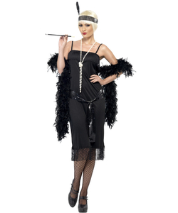 Flapper Costume Black