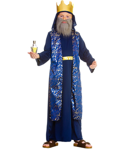 tween Blue Wise Man Costume