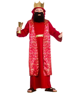 Kids Red Wise Man Costume