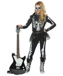 CC00635 Skeleton Rocker Costume - Kids