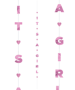 It's a Girl Balloon Fun Strings 1.82m