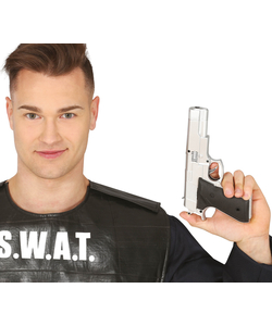 Plastic Toy Silver Gun